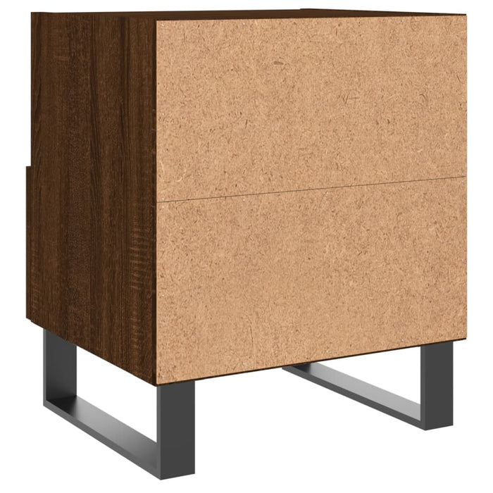 Bedside Cabinets 2 pcs Brown Oak 40x35x47.5 cm Engineered Wood