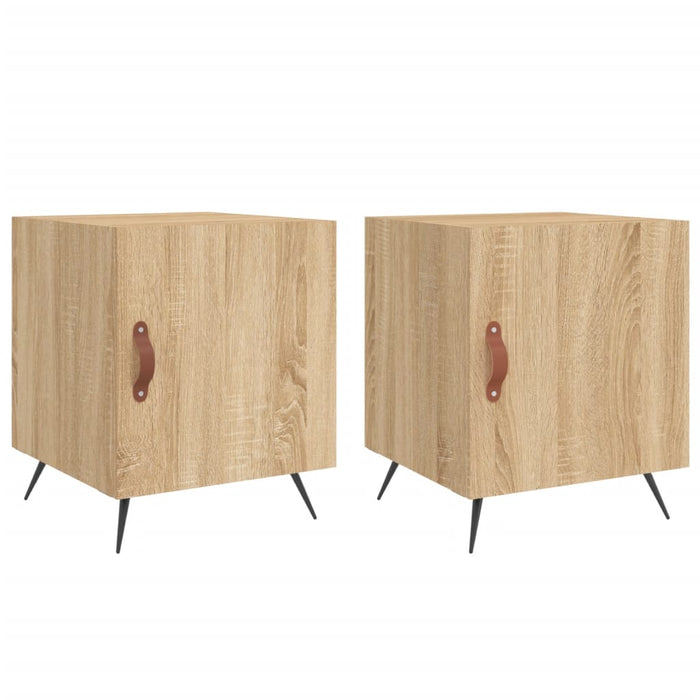 Bedside Cabinets 2 pcs Sonoma Oak 40x40x50 cm Engineered Wood