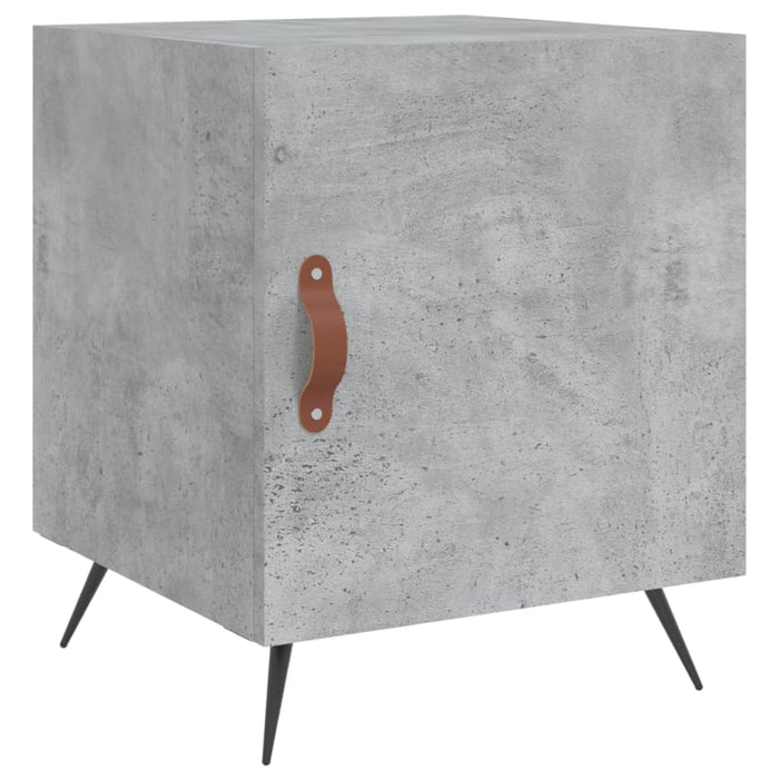 Bedside Cabinet Concrete Grey 40x40x50 cm Engineered Wood