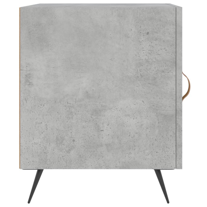 Bedside Cabinet Concrete Grey 40x40x50 cm Engineered Wood