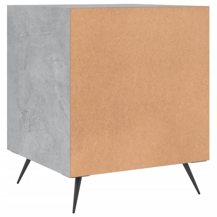 Bedside Cabinets 2 pcs Concrete Grey 40x40x50 cm Engineered Wood