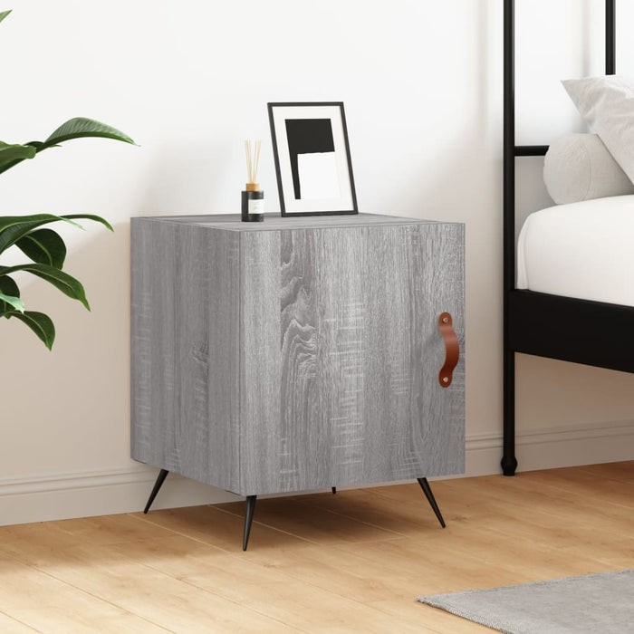 Bedside Cabinet Grey Sonoma 40x40x50 cm Engineered Wood