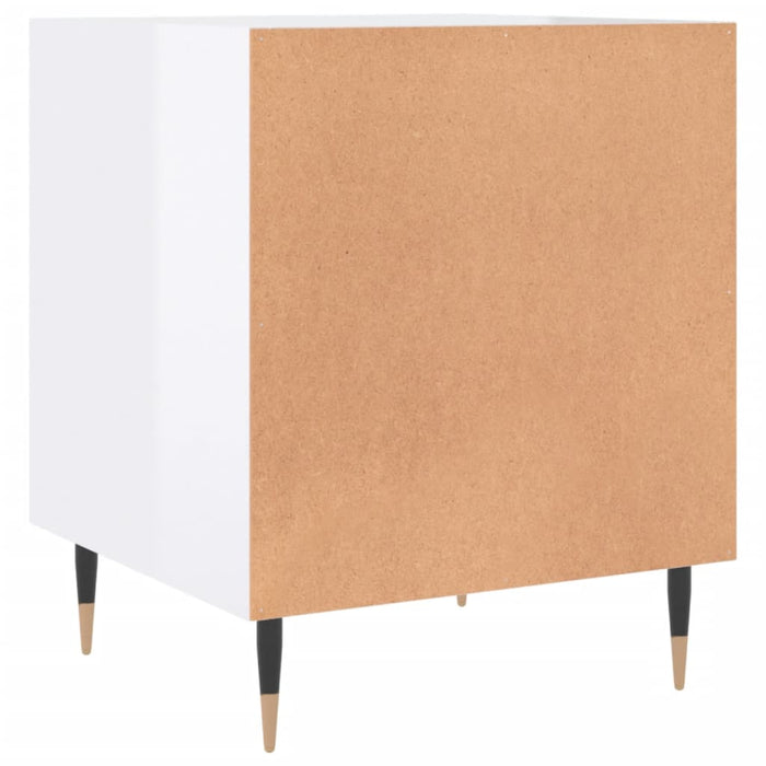 Bedside Cabinets 2 pcs High Gloss White 40x40x50 cm Engineered Wood