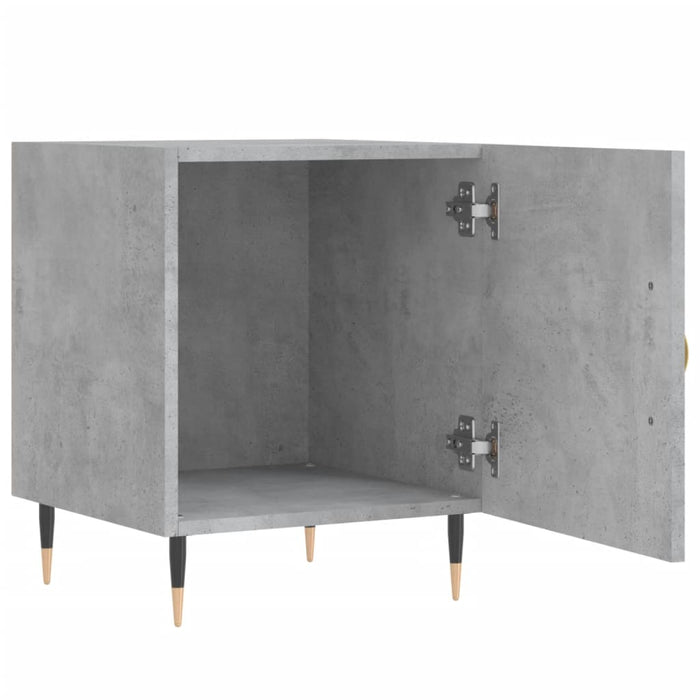 Bedside Cabinet Concrete Grey 40x40x50 cm Engineered Wood