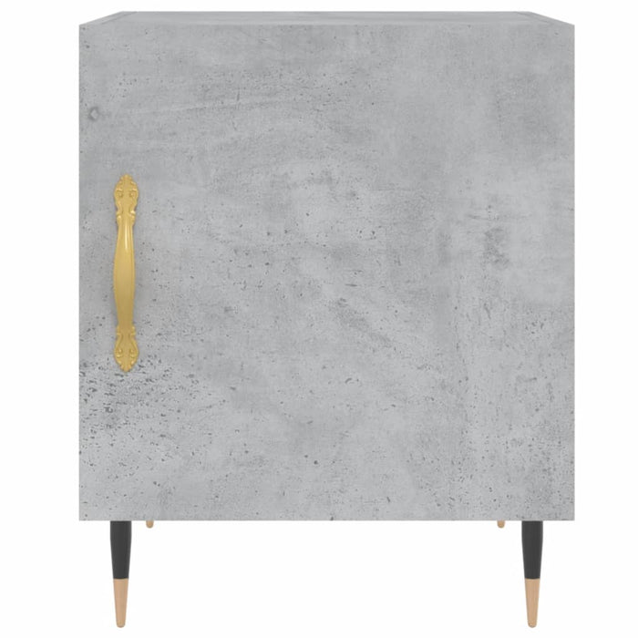 Bedside Cabinet Concrete Grey 40x40x50 cm Engineered Wood