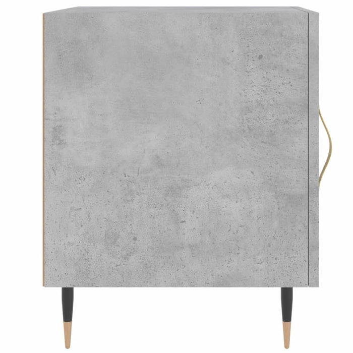 Bedside Cabinet Concrete Grey 40x40x50 cm Engineered Wood