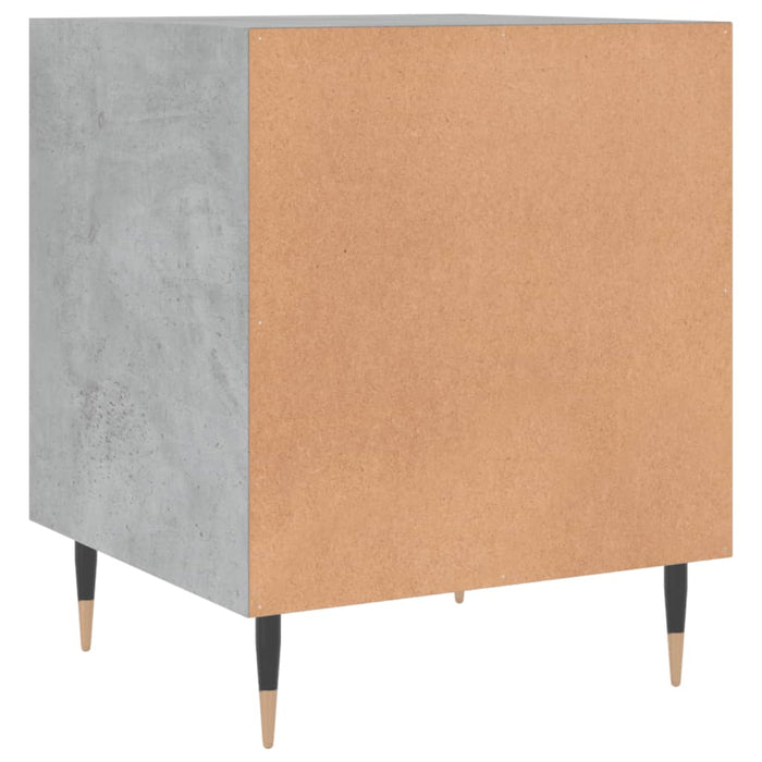 Bedside Cabinet Concrete Grey 40x40x50 cm Engineered Wood