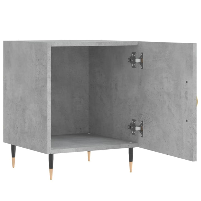 Bedside Cabinets 2 pcs Concrete Grey 40x40x50 cm Engineered Wood