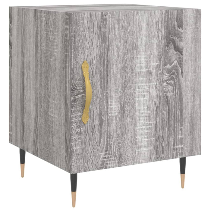 Bedside Cabinet Grey Sonoma 40x40x50 cm Engineered Wood