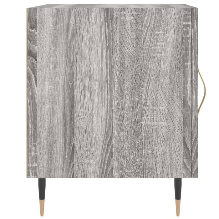 Bedside Cabinet Grey Sonoma 40x40x50 cm Engineered Wood