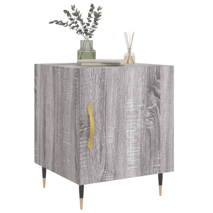 Bedside Cabinet Grey Sonoma 40x40x50 cm Engineered Wood