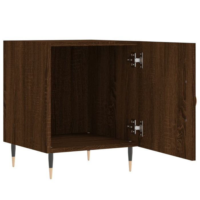 Bedside Cabinets 2 pcs Brown Oak 40x40x50 cm Engineered Wood