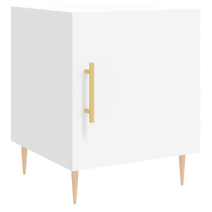 Bedside Cabinet White 40x40x50 cm Engineered Wood