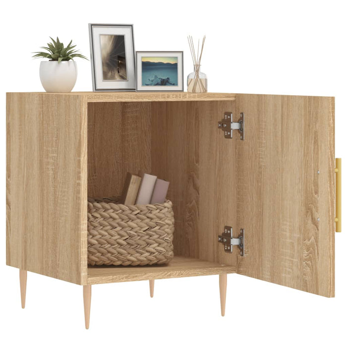 Bedside Cabinets 2 pcs Sonoma Oak 40x40x50 cm Engineered Wood