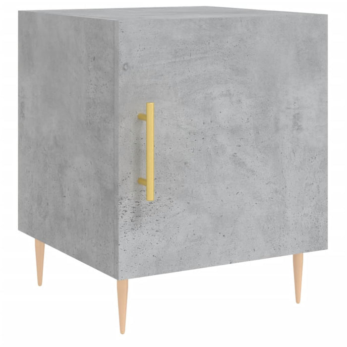 Bedside Cabinet Concrete Grey 40x40x50 cm Engineered Wood