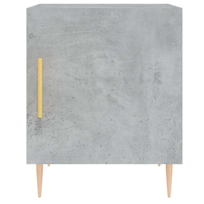 Bedside Cabinet Concrete Grey 40x40x50 cm Engineered Wood