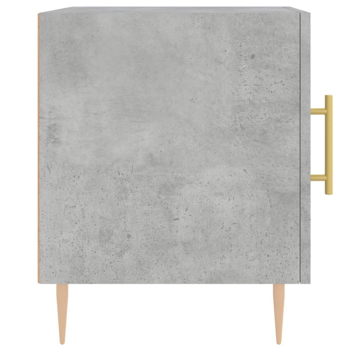 Bedside Cabinet Concrete Grey 40x40x50 cm Engineered Wood