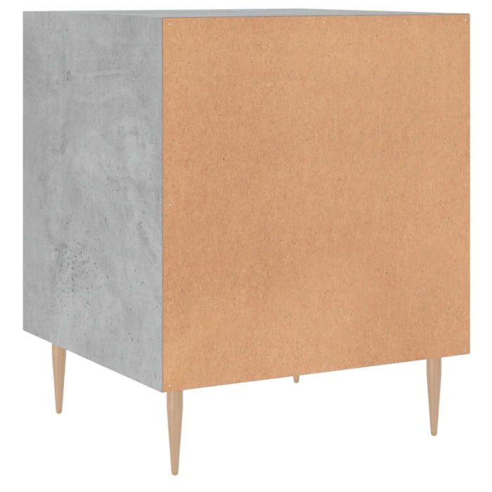 Bedside Cabinet Concrete Grey 40x40x50 cm Engineered Wood