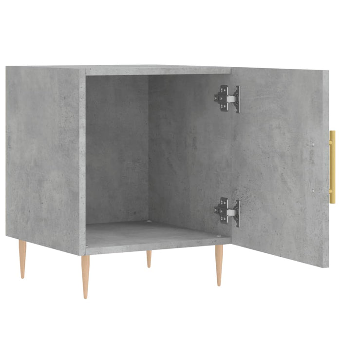 Bedside Cabinets 2 pcs Concrete Grey 40x40x50 cm Engineered Wood