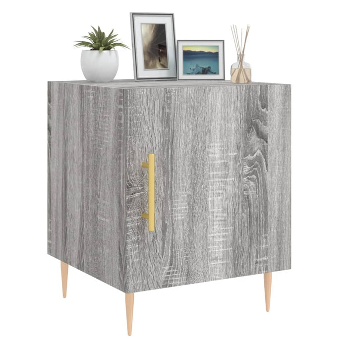 Bedside Cabinet Grey Sonoma 40x40x50 cm Engineered Wood