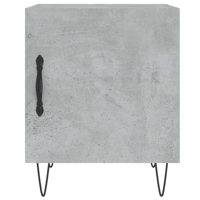 Noptiera Gri Beton 40x40x50 cm Lemn de Inginerie