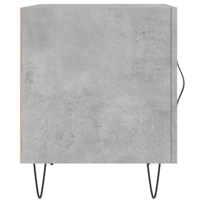 Noptiera Gri Beton 40x40x50 cm Lemn de Inginerie