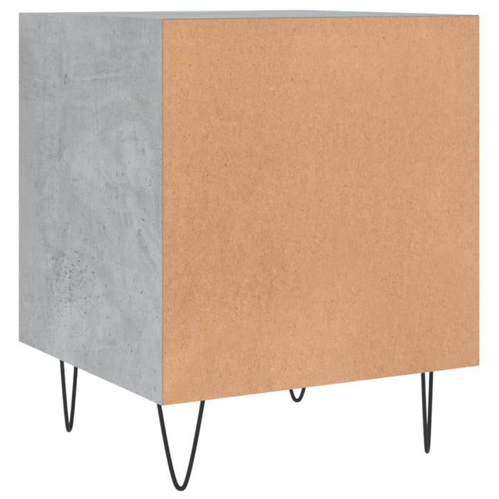 Bedside Cabinets 2 pcs Concrete Grey 40x40x50 cm Engineered Wood