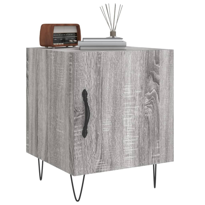 Bedside Cabinet Grey Sonoma 40x40x50 cm Engineered Wood