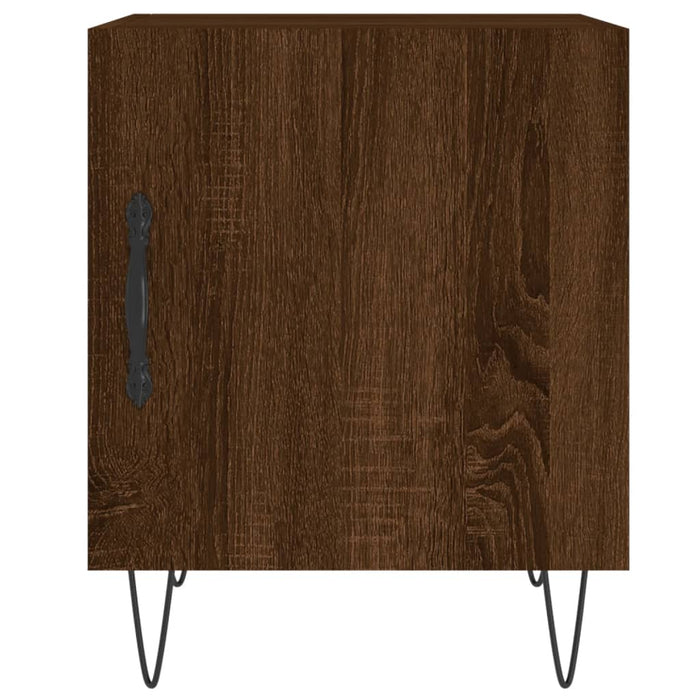 Bedside Cabinet Brown Oak 40x40x50 cm Engineered Wood