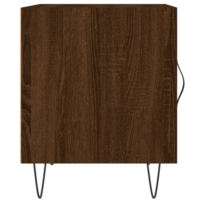 Bedside Cabinet Brown Oak 40x40x50 cm Engineered Wood