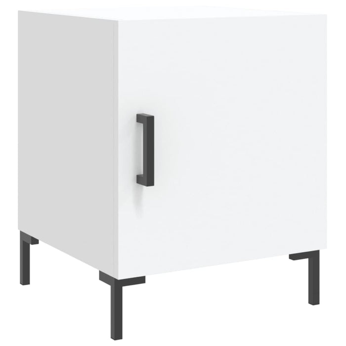 Bedside Cabinet White 40x40x50 cm Engineered Wood