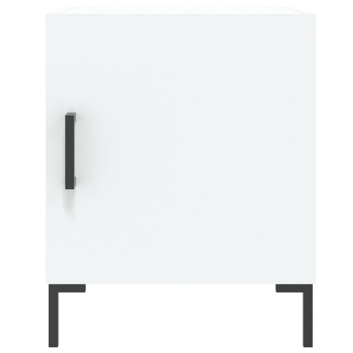 Bedside Cabinet White 40x40x50 cm Engineered Wood