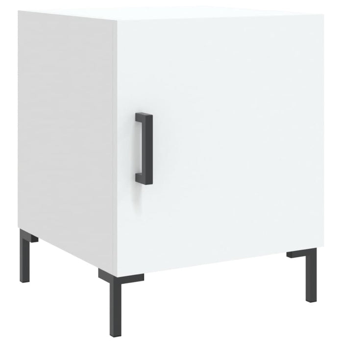 Bedside Cabinets 2 pcs White 40x40x50 cm Engineered Wood