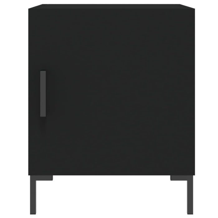 Bedside Cabinet Black 40x40x50 cm Engineered Wood