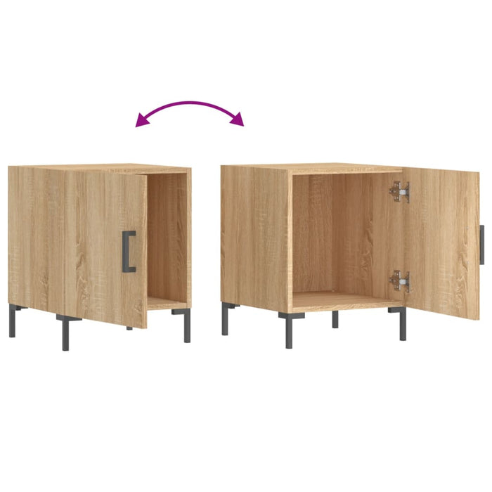 Bedside Cabinets 2 pcs Sonoma Oak 40x40x50 cm Engineered Wood