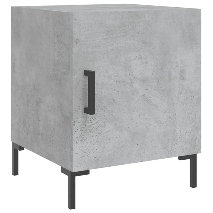 Bedside Cabinet Concrete Grey 40x40x50 cm Engineered Wood