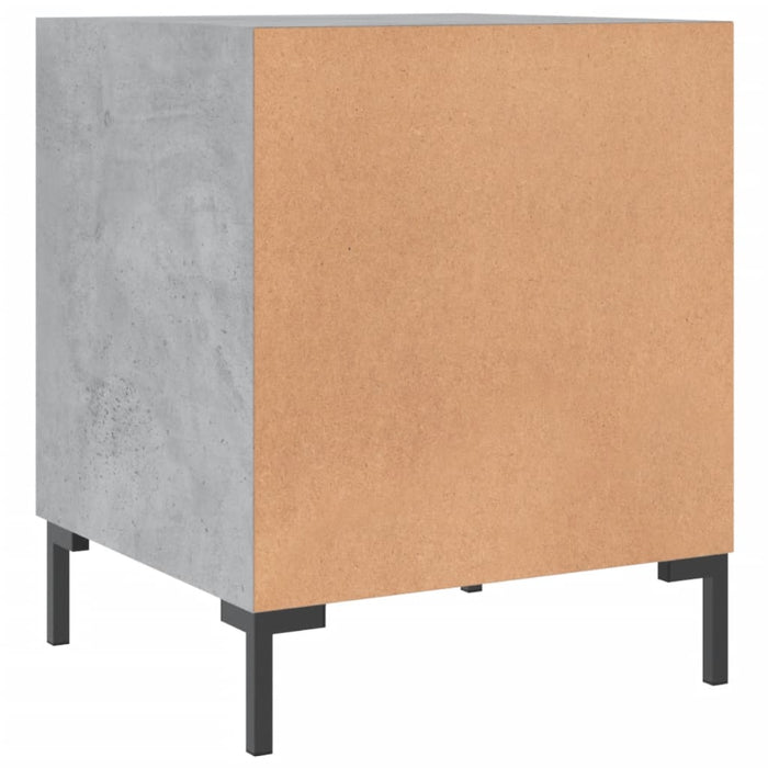 Bedside Cabinet Concrete Grey 40x40x50 cm Engineered Wood