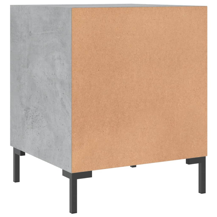 Bedside Cabinets 2 pcs Concrete Grey 40x40x50 cm Engineered Wood