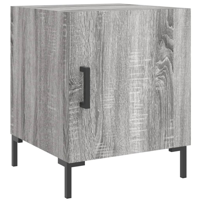 Bedside Cabinet Grey Sonoma 40x40x50 cm Engineered Wood