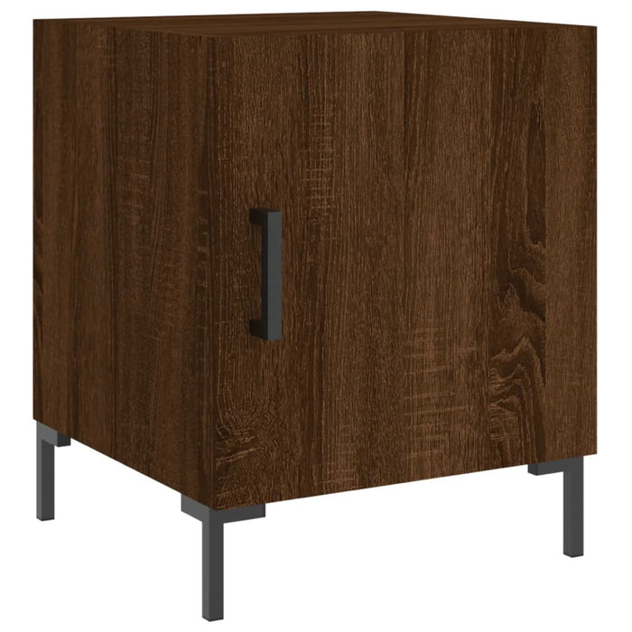 Bedside Cabinet Brown Oak 40x40x50 cm Engineered Wood