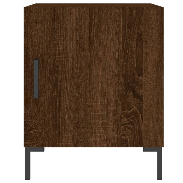 Bedside Cabinet Brown Oak 40x40x50 cm Engineered Wood