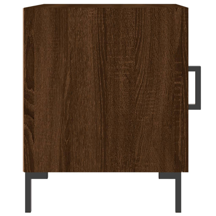 Bedside Cabinet Brown Oak 40x40x50 cm Engineered Wood