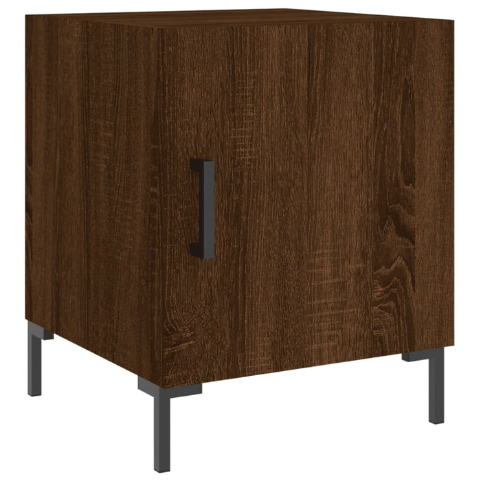 Bedside Cabinets 2 pcs Brown Oak 40x40x50 cm Engineered Wood