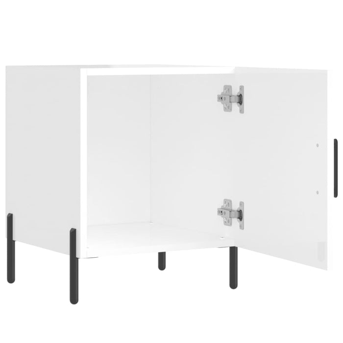 Bedside Cabinets 2 pcs High Gloss White 40x40x50 cm Engineered Wood