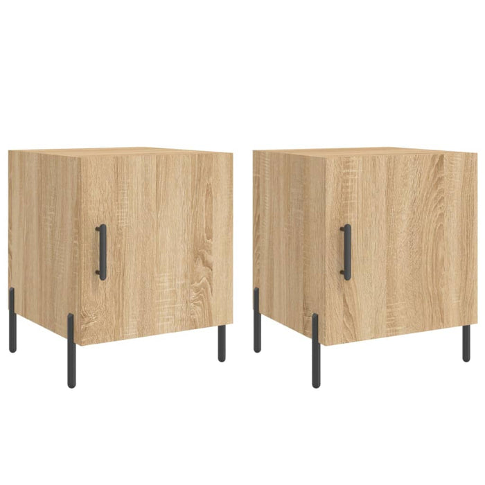 Bedside Cabinets 2 pcs Sonoma Oak 40x40x50 cm Engineered Wood