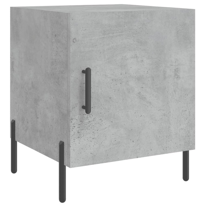 Bedside Cabinet Concrete Grey 40x40x50 cm Engineered Wood