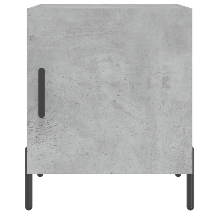 Bedside Cabinet Concrete Grey 40x40x50 cm Engineered Wood