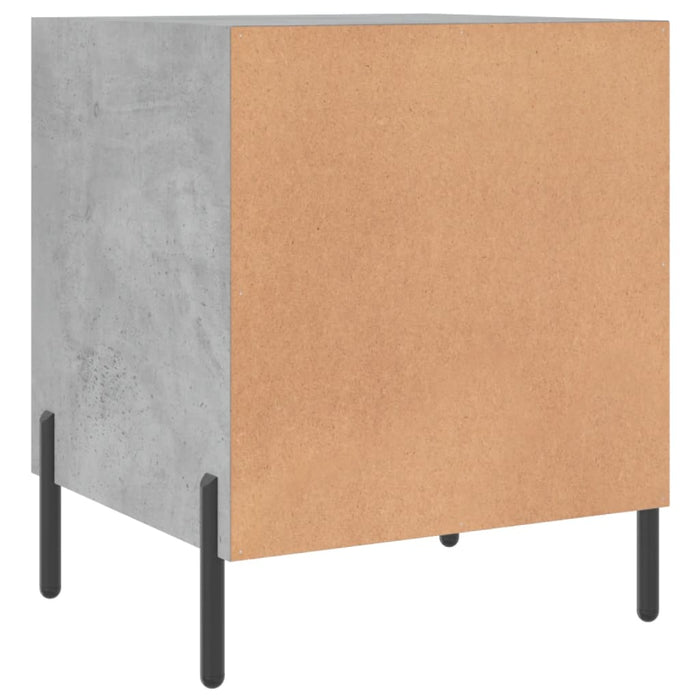 Bedside Cabinet Concrete Grey 40x40x50 cm Engineered Wood