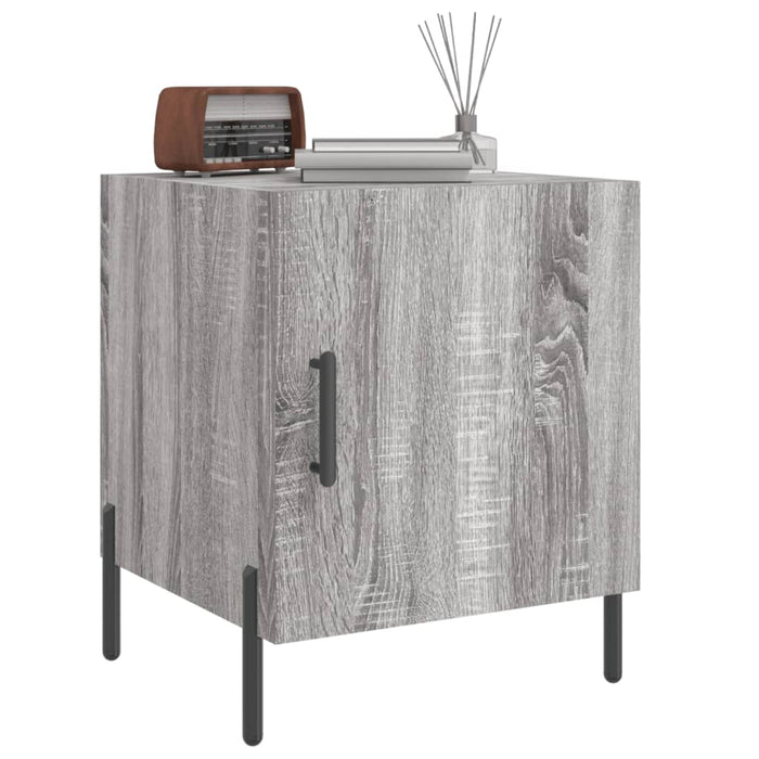 Bedside Cabinet Grey Sonoma 40x40x50 cm Engineered Wood