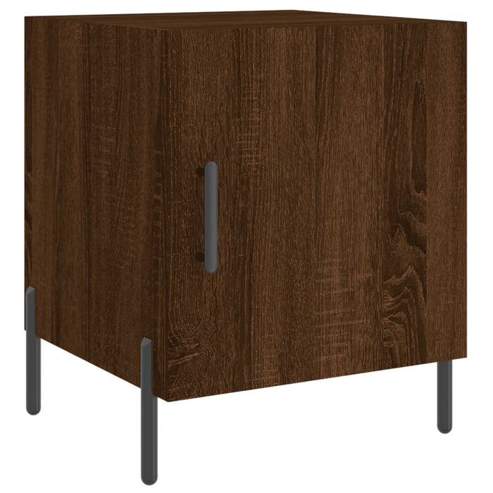 Bedside Cabinet Brown Oak 40x40x50 cm Engineered Wood